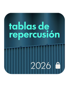 Suscripción anual Tablas de Repercusiones de Edificación, Urbanización y Rehabilitación 2026